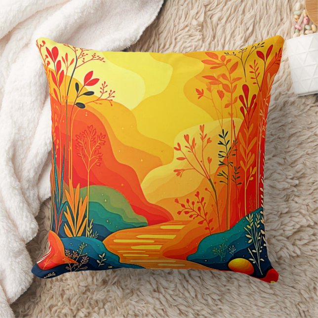 Almofada Autumn Landscape Art (Cobertor)