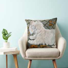 Almofada Autumn Leaves Westie no Pacio