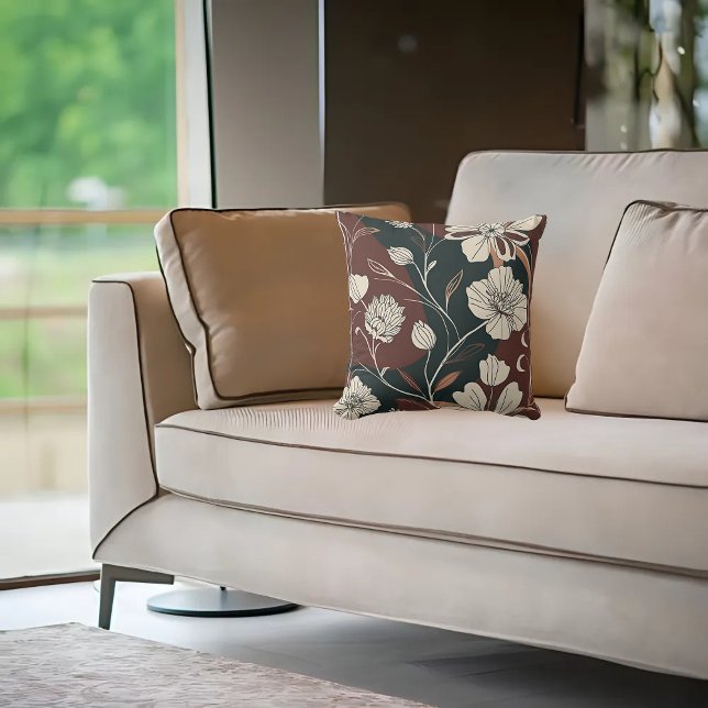 Almofada Autumn Noir Bloom (Criador carregado)