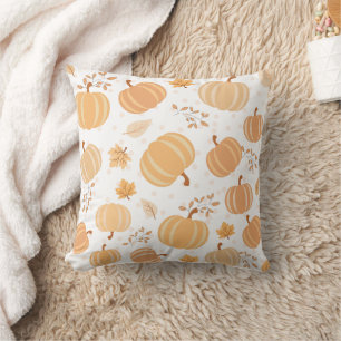 Almofada Autumn Pumpkin e Folha de Folha