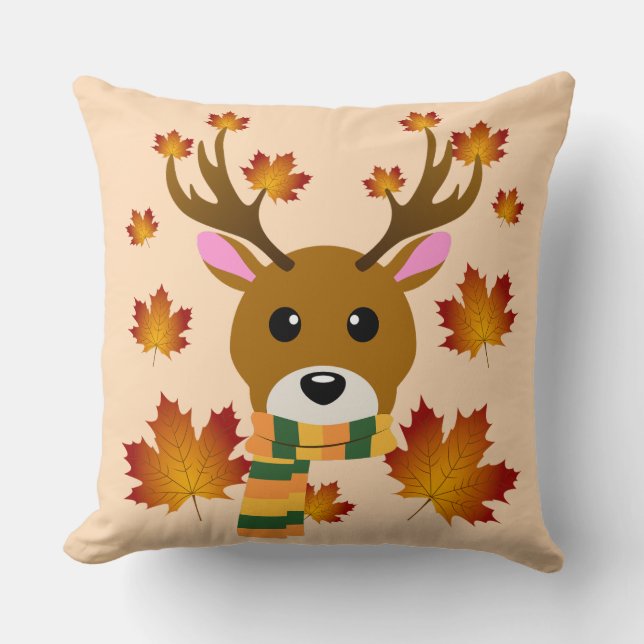 Almofada Autumn Scarf Deer Mapaves (Frente)