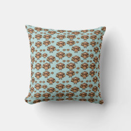 Almofada Autumn Turkey Pattern Pillow – Festive Thanksgivin