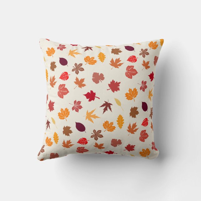 Almofada Autumn Vibes Cai Folhas (Verso)