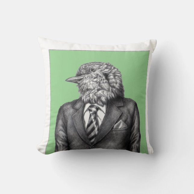 Almofada Ave morto em naias pretas (Moegi) (Frente)