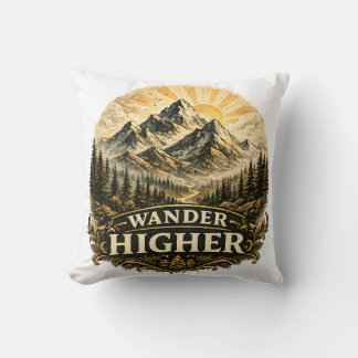 Almofada Aventura de Montanha Mais Alta Vintage