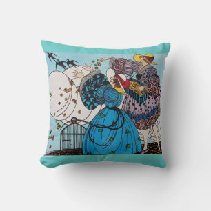 Almofada AVES primavera / DESIGNADOR DE CUSTOS DE MODA BELE