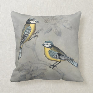 Almofada Aviário Silvered Casal de aves