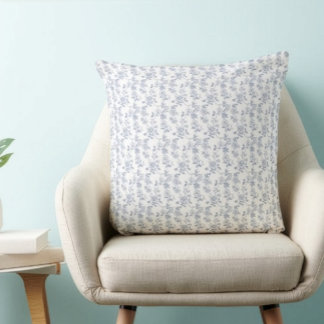 Almofada Avó Costeira Azul Branco Chinoiserie Toile