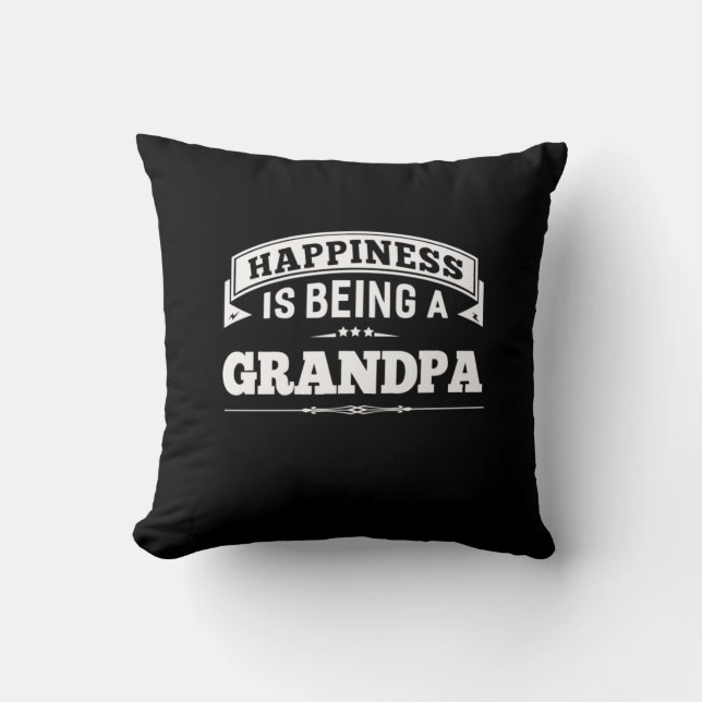 Almofada Avô Gift | Felicidade É Ser Avô (Frente)