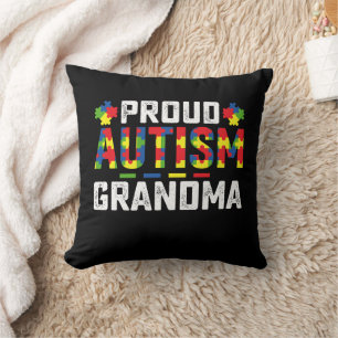 Almofada Avó Orgulhosa do Autismo Conscientização Família A