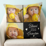 Almofada Avós da Colagem Personalizada de Fotografias do ne<br><div class="desc">Celebre seus avós com um travesseiro personalizado de colagem de fotos. Este travesseiro único de avós é o presente perfeito, seja um aniversário, um dia de avós ou um Natal dos netos. A frase "Abençoado com um neto incrível" pode ser personalizada para a neta. Personalize com o nome de "Amo-te...</div>