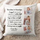 Almofada Avós Poem Personalizada Vovô Vovô 3 Foto<br><div class="desc">Celebre seus avós com um travesseiro personalizado de colagem de fotos. Este travesseiro único de avós é o presente perfeito, seja um aniversário, um dia de avós ou um Natal. Esperamos que o seu travesseiro especial de manutenção se torne um tesouro nos próximos anos. . "Nós abraçamos esse travesseiro, apertamos...</div>