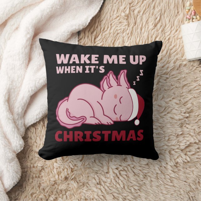 Almofada Axolotl me Acordar quando for Pillo de Natal (Cobertor)