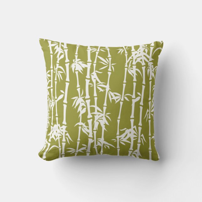 Almofada Azeite, bambu branco personalizado (Frente)