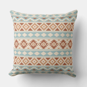 Almofada Aztec Essência Ptn IIIb Cream Blue Terracottas