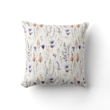 Azul Branco Cinza Marrom Bege Flores Silvestres Bo