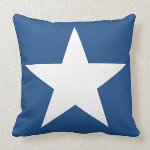 Almofada Azul branco vermelho das estrelas