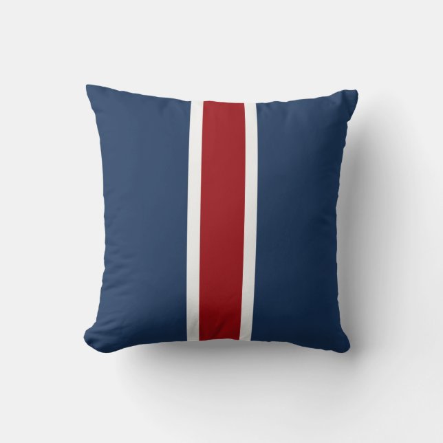 Almofada Azul branco vermelho de competência britânico da (Frente)