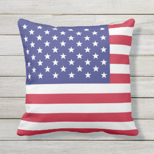 Almofada Azul branco vermelho EUA da bandeira americana