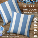 Almofada Azul Costeiro E Branco, Com Riscos<br><div class="desc">Adicione um olhar costeiro à sua sala de estar com o travesseiro decorativo listrado azul.</div>