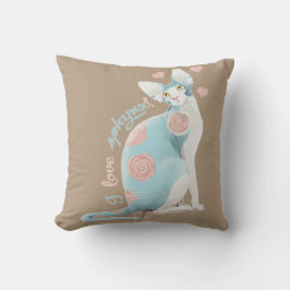 Almofada 💛💙💛 azul de Sphynx do 💛💙💛