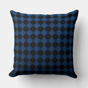 Almofada Azul E Preto