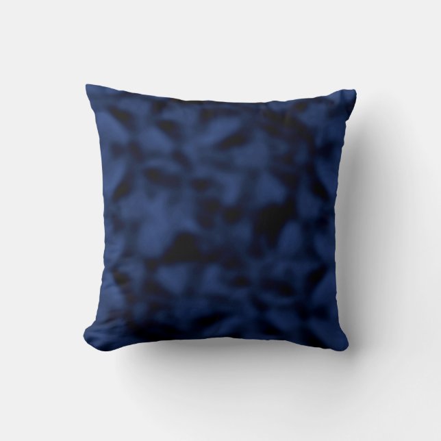 Almofada Azul e preto Mottled (Frente)