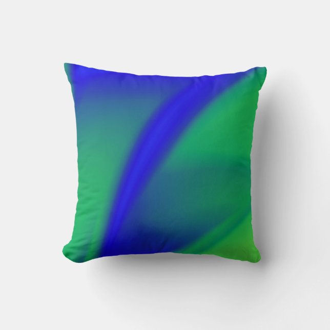 Almofada Azul e Verde Flush (Frente)