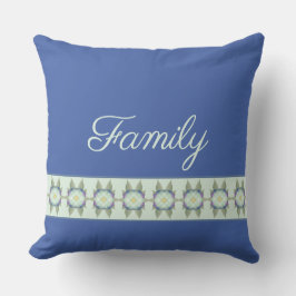 Almofada Azul Escuro com Teal