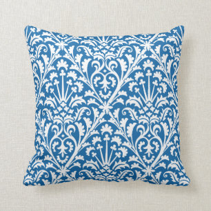 Almofada Azul floral e branco de Delft