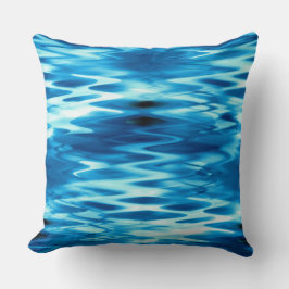 Almofada Azul-gradiente retido formando o redemoinho abstra