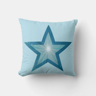 Almofada Azul pálido quadrado do travesseiro decorativo do