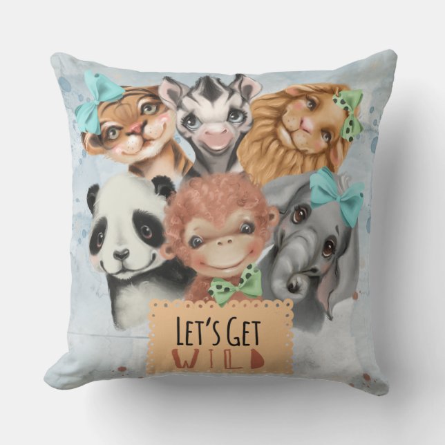 Almofada Azul-pardo-safari (Frente)