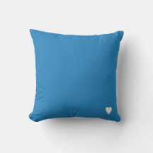 Azul Pastel Real Macio Cor Sólida Com Coração