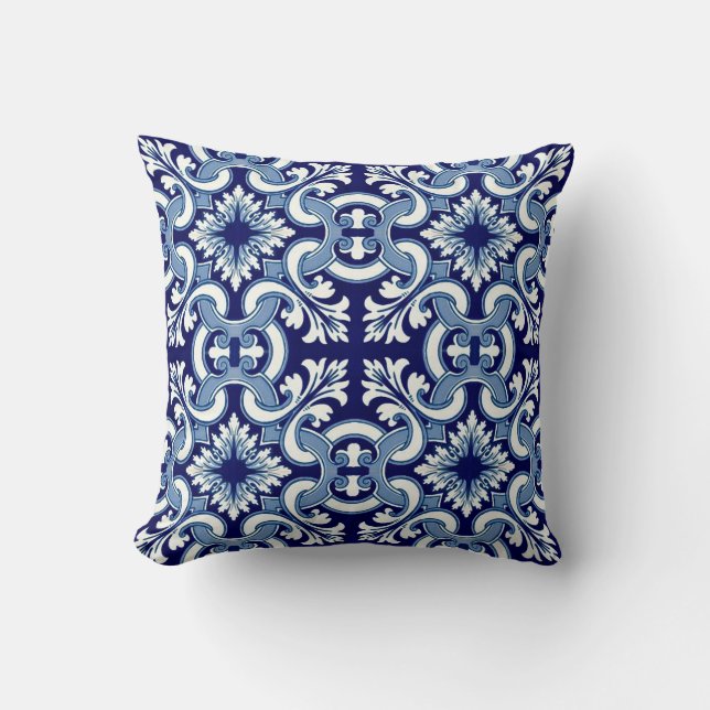 Almofada Azulejo azul português (Frente)