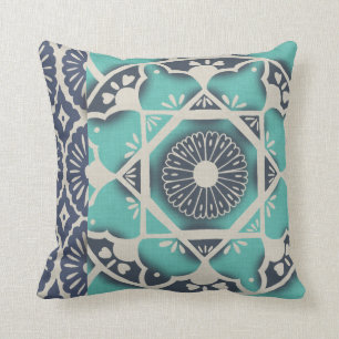 Almofada Azulejo Batik Azul II