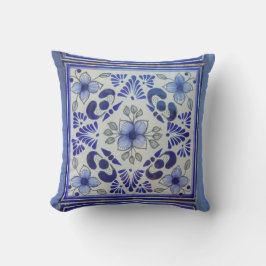 Almofada Azulejo Mexicano | Talavara | Cerâmica México