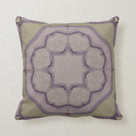 Almofada Azulejo roxo e verde da luz - do Falso-Ponto