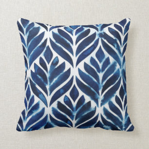 Almofada Azulejos Cobalt Watercolor IV