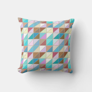 Almofada Azulejos de mosaico - Pastels e tons da terra