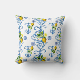 Almofada Azulejos mediterrânicos, majolica, estilo Sicilian