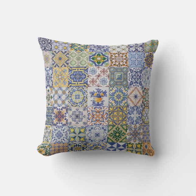 Almofada Azulejos Patchwork (Frente)