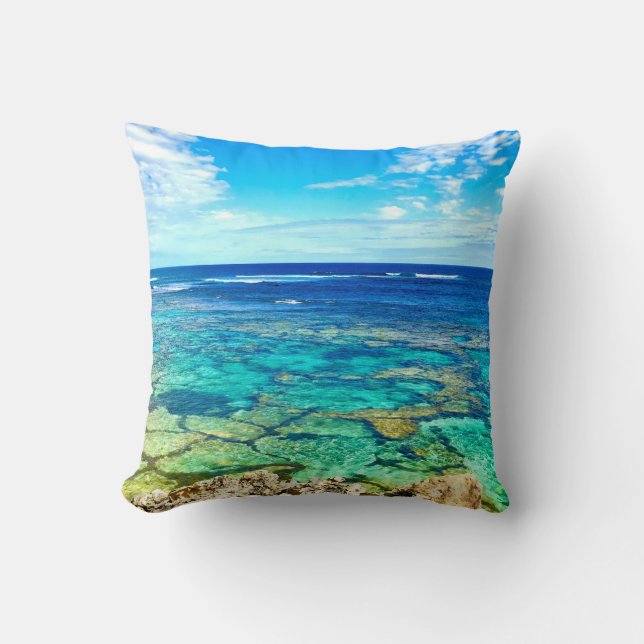 Almofada Azure Ocean Reef (Frente)