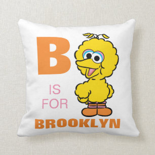 Almofada B é de Big Bird Adicione o seu nome
