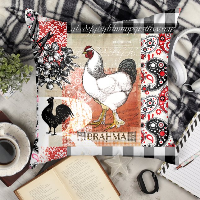 Almofada B is for Brahma Backyard Chicken (Criador carregado)