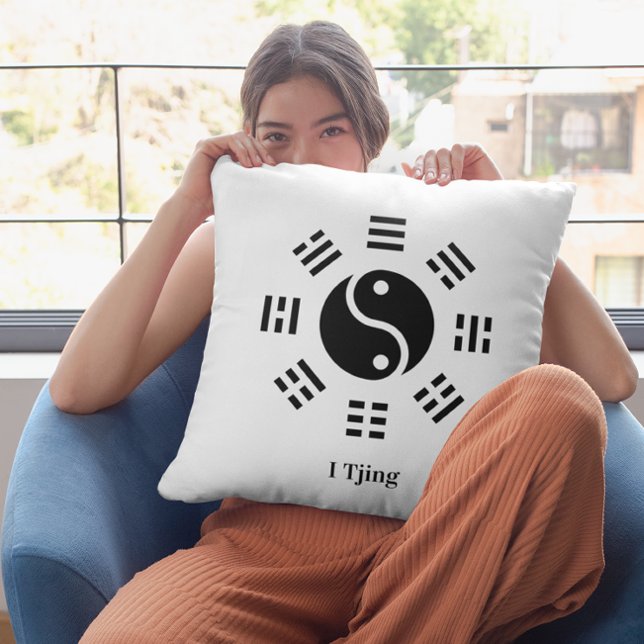 Almofada Ba Gua, oito trigramas, yin yang personalizável (Criador carregado)