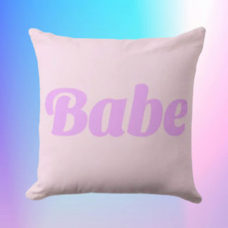 Almofada BABE Statement Throw Pillow – Bold, Cozy & Confide