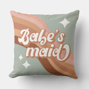 Almofada Babe's Maid Bridesmaid 70 Groovy Retro