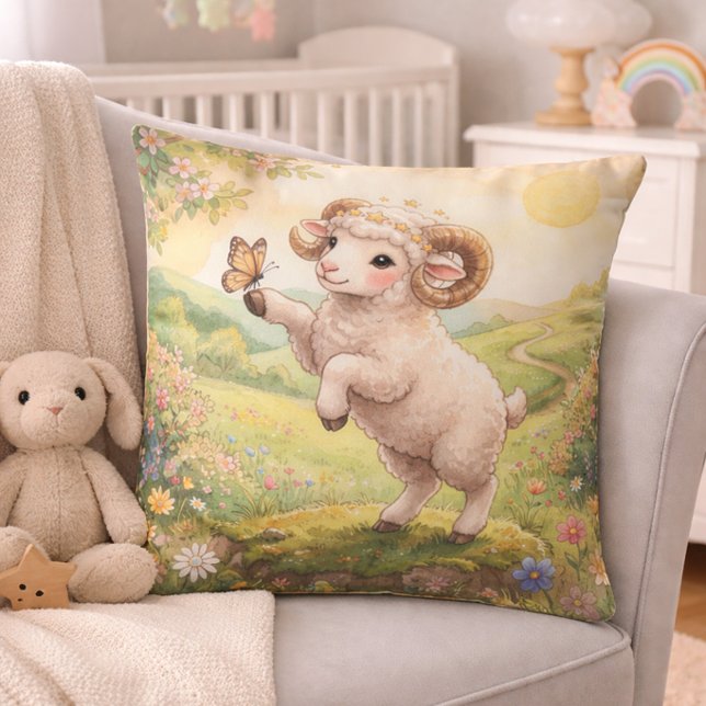 Almofada Baby Aries Zodiac Nursery Kids (Criador carregado)