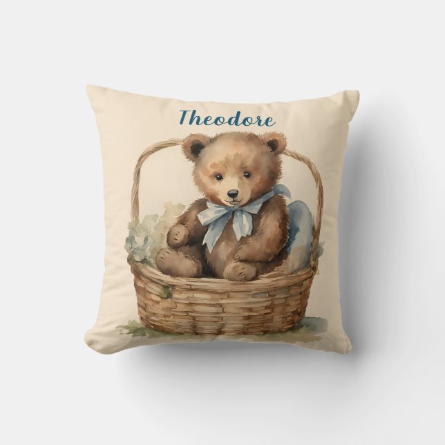 Almofada Baby Bear Boys Personalizados (Frente)